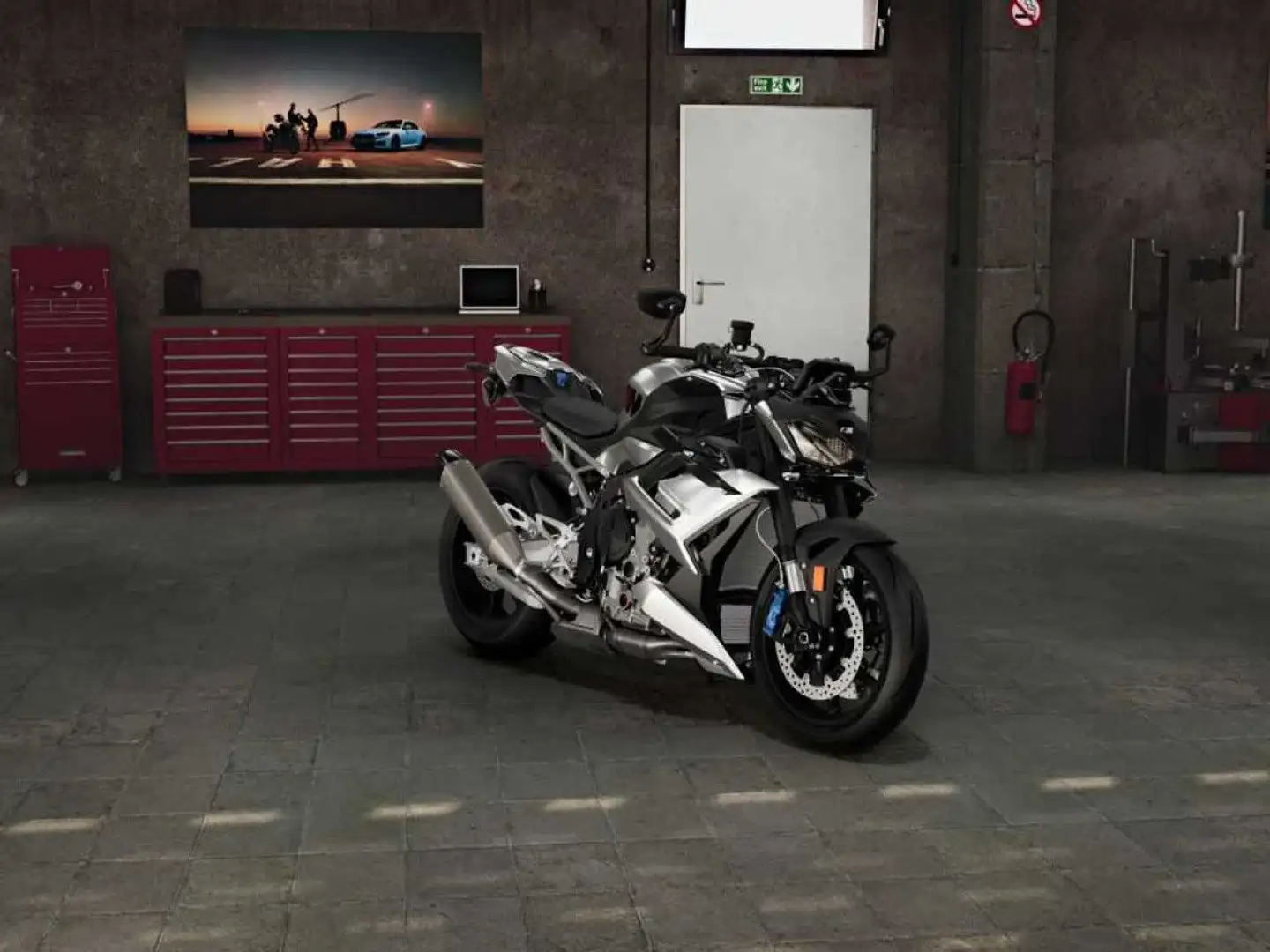 BMW M1000R Modell 2025 Basis ABS LED Heizgriffe Silber - 2