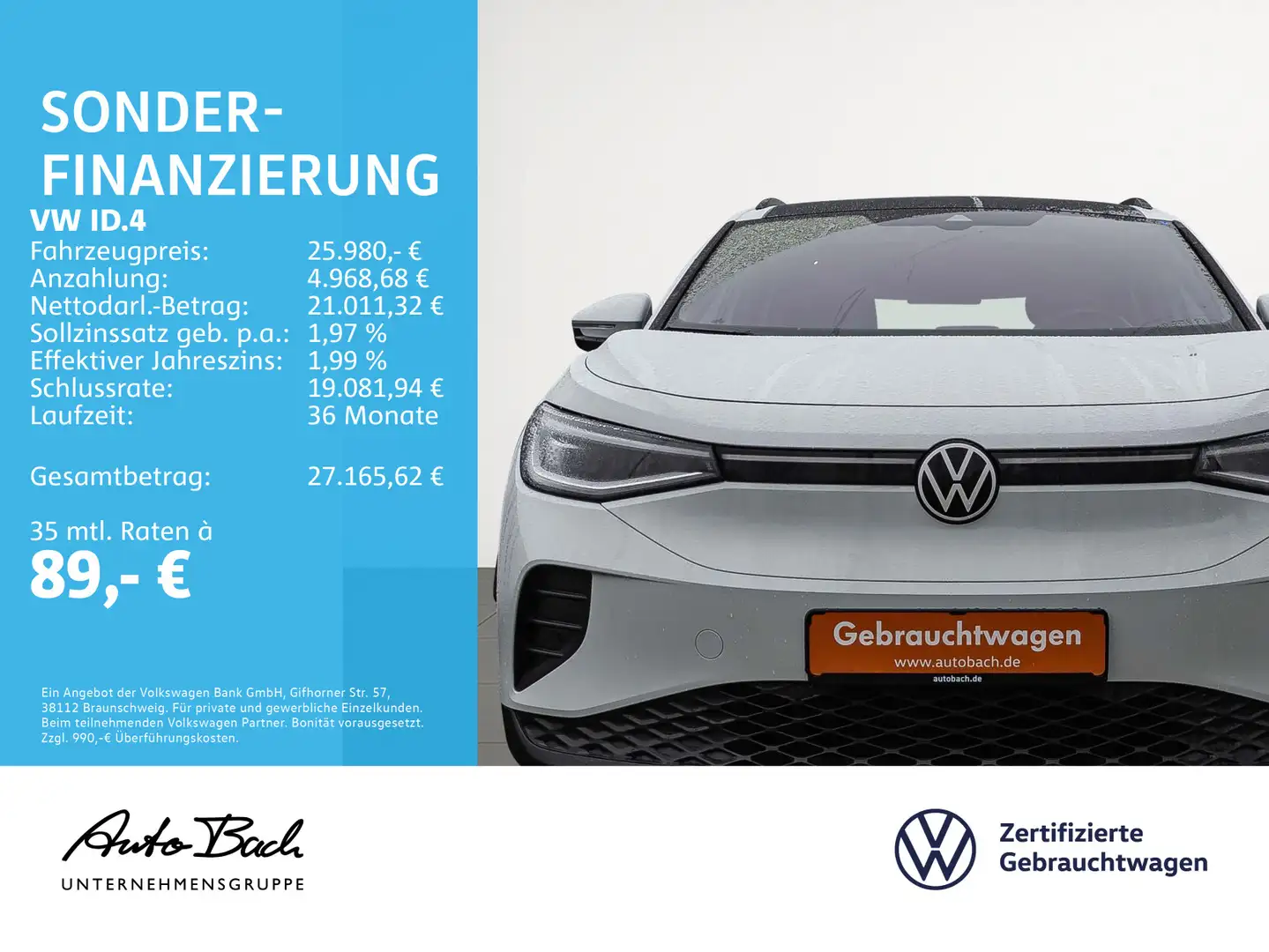 Volkswagen ID.4 Pro Performance Navi LED Panorama CarPlay Weiß - 2