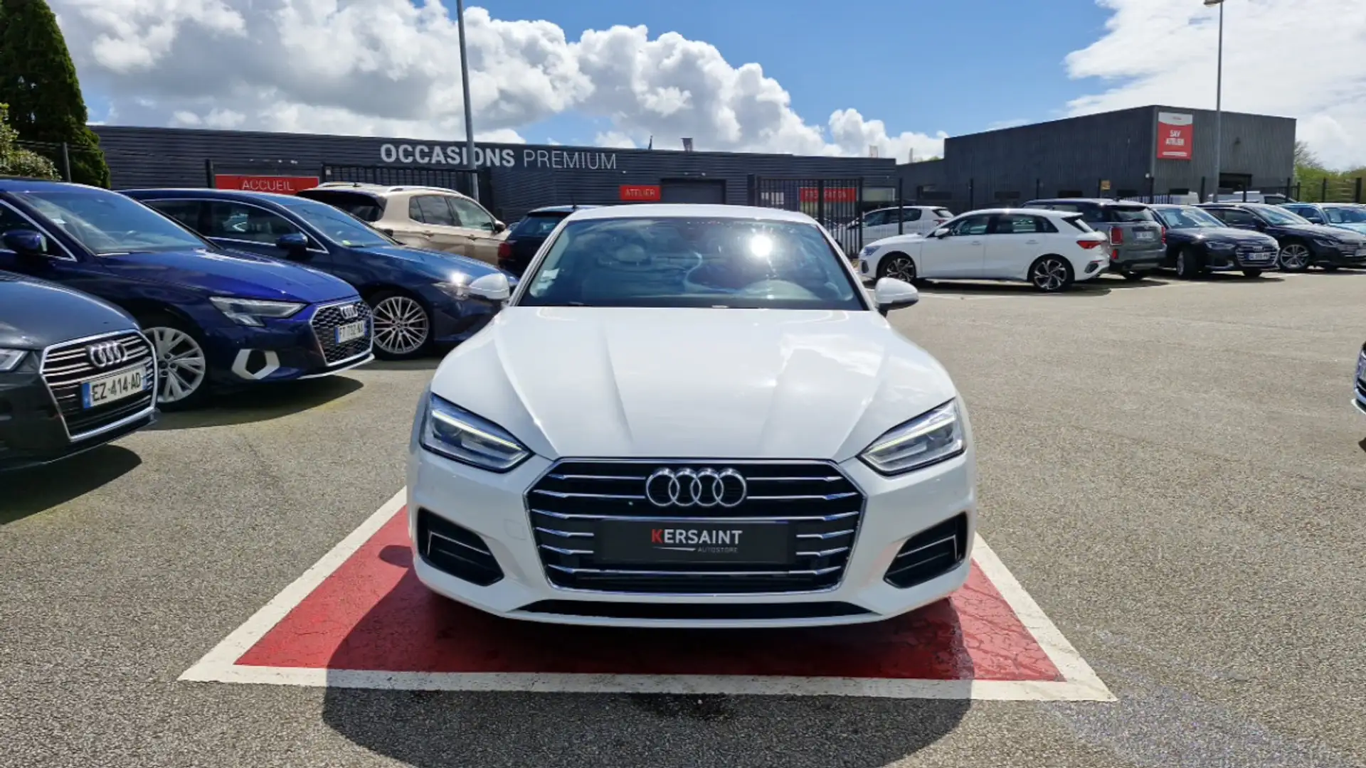 Audi A5 2.0 TFSI 190 S tronic 7 DESIGN Blanc - 2