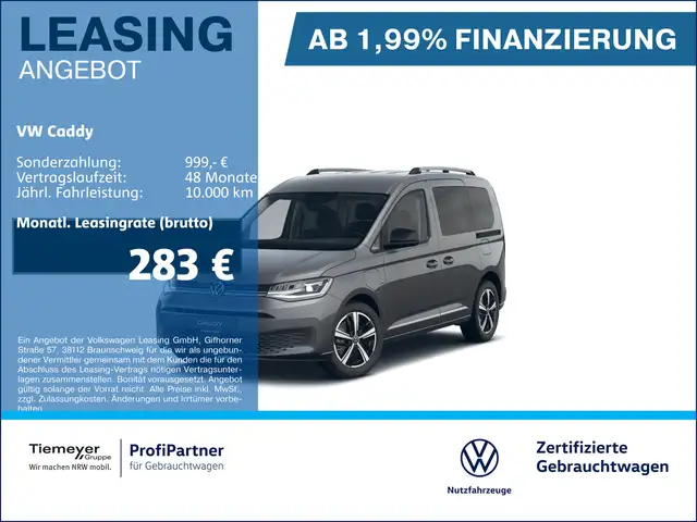 Volkswagen Caddy HYBRID STYLE NAVI ALLWETTER ACC LED
