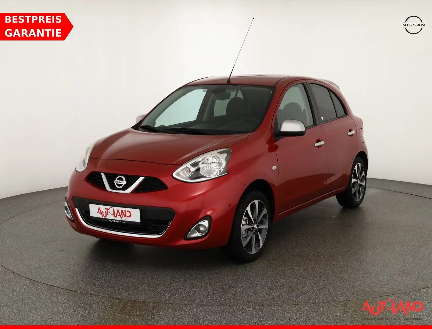 Nissan Micra 1.2 N-Tec Klimaaut. Navi Sitzheizung USB Rouge - 1