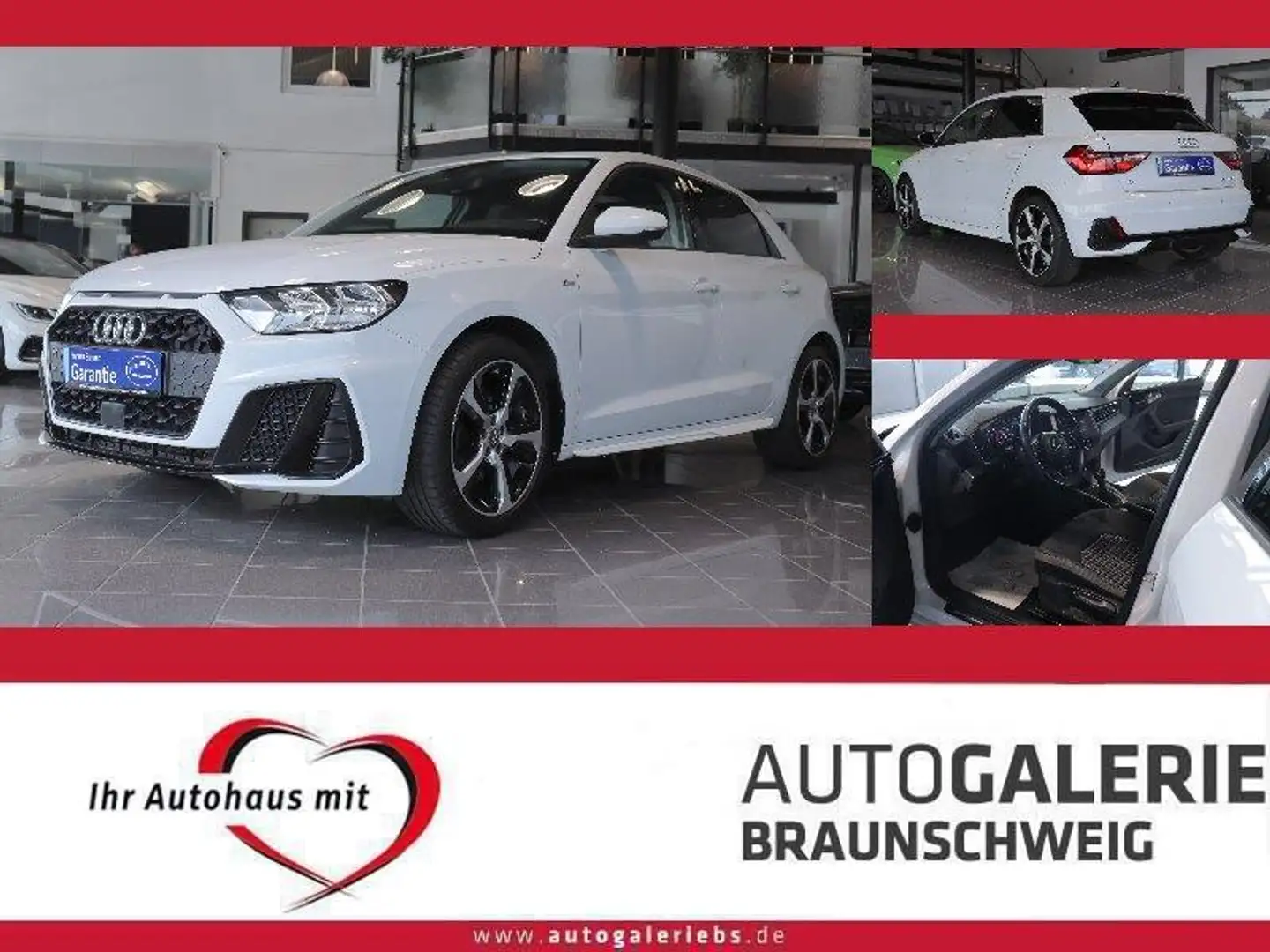 Audi A1 1.0 TFSI S tronic S LINE BLACK *VIRTUAL*SHZ* Weiß - 1