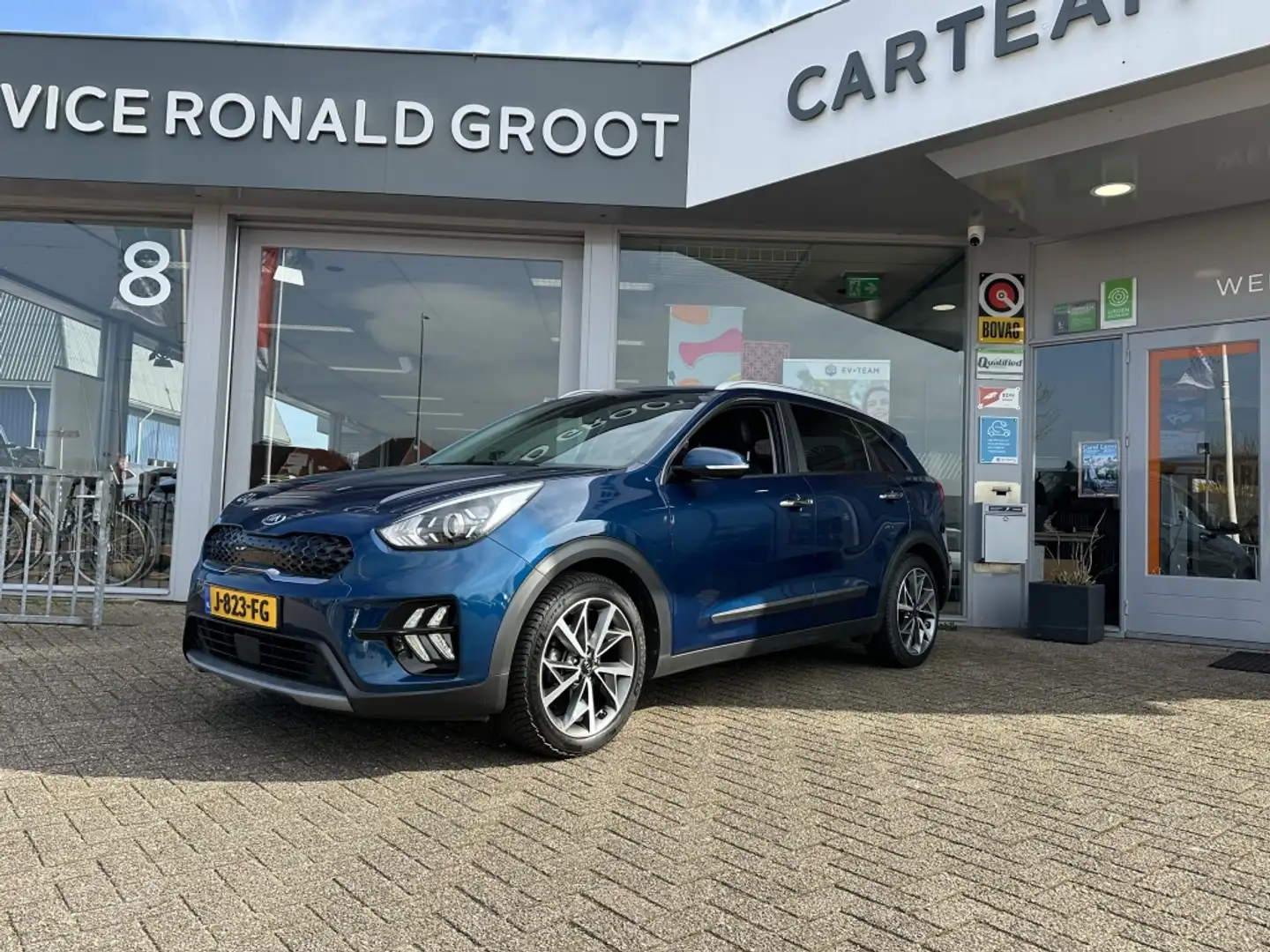 Kia Niro (Verkocht) 1.6 GDi H. Dyn.Pl.L | Automaat | Carpla Blauw - 2