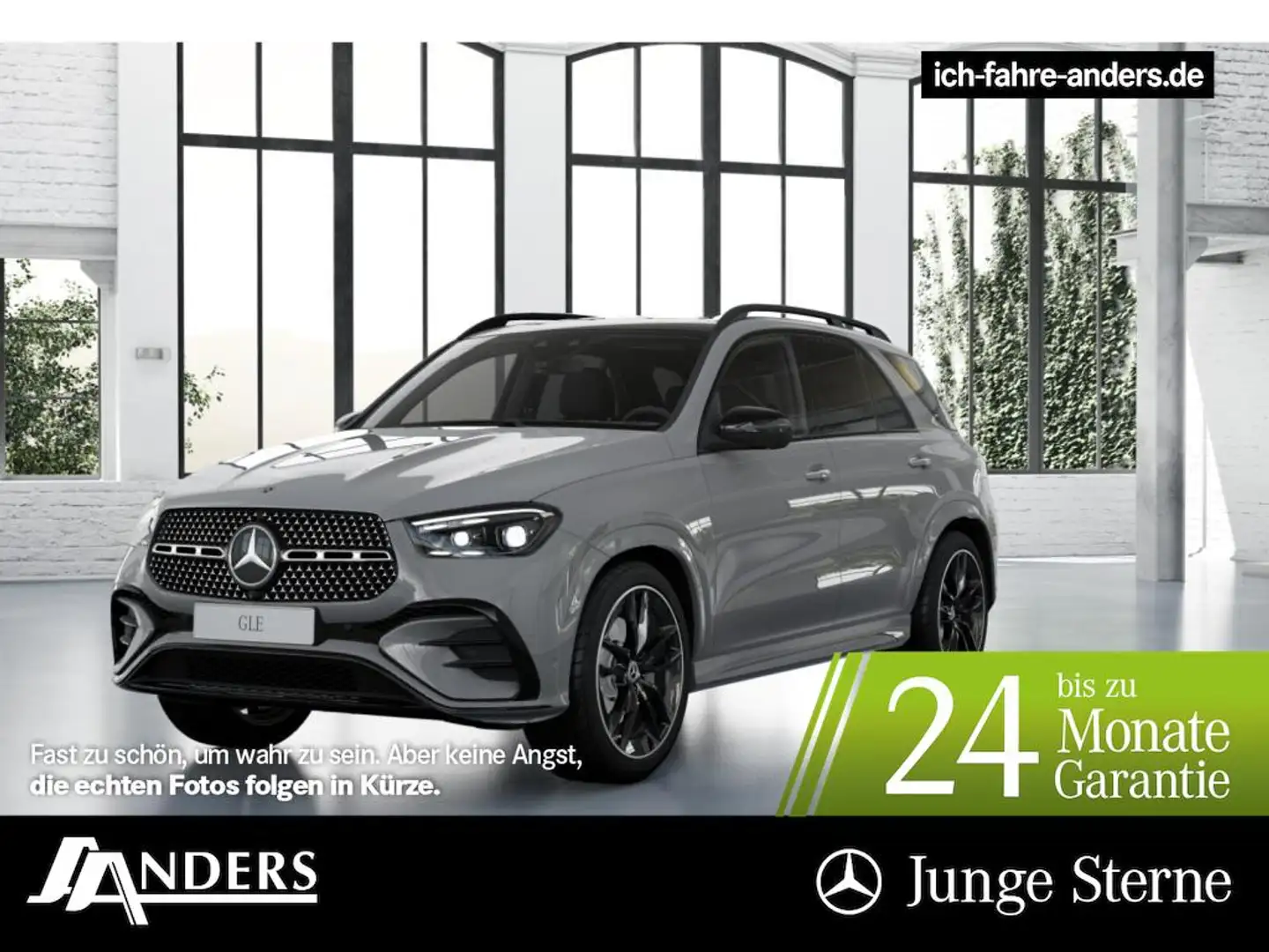 Mercedes-Benz GLE 450 d 4M AMG+Burm+Dist+Pano+Sitzkli+eABC+HUD Grau - 1