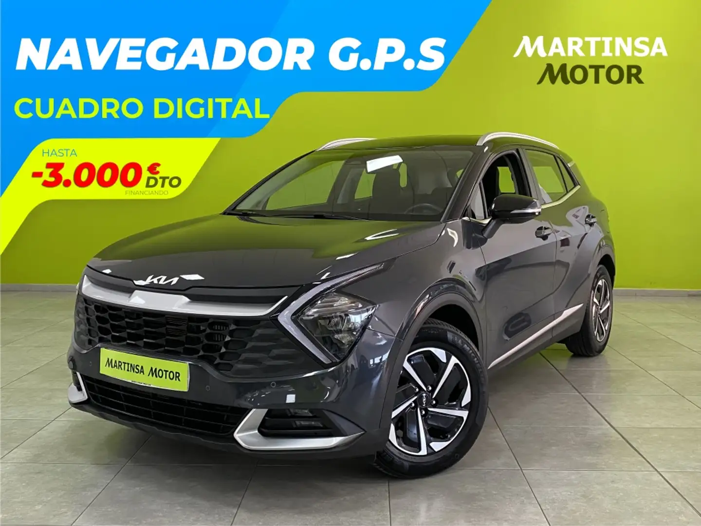 Kia Sportage 1.6 T-GDi Drive 150 Gris - 1