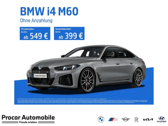 BMW i4 M60 ACC RFKNAVI LED Sound Syst. DAB Klima