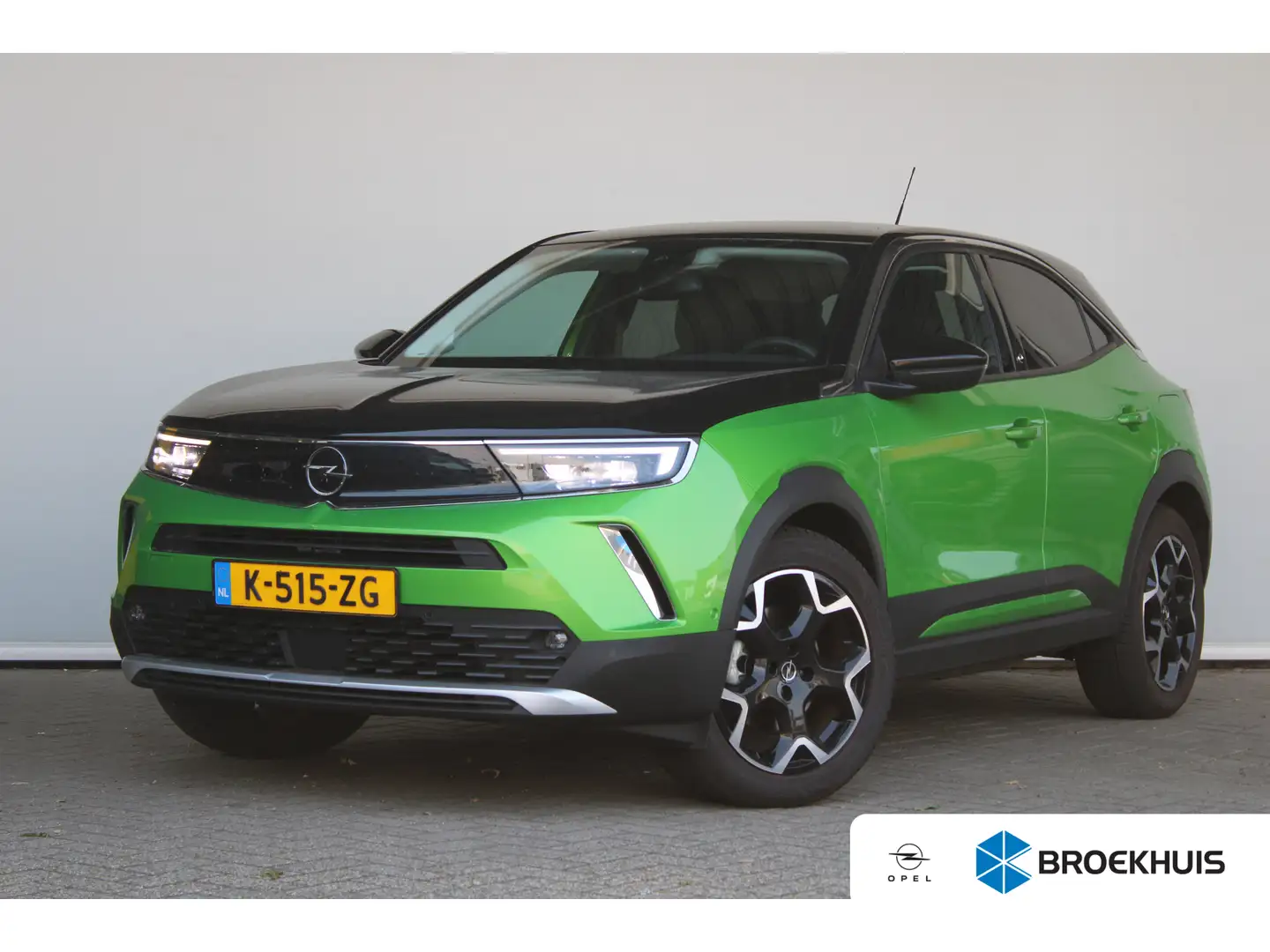 Opel Mokka-E Ultimate 50-kWh 11kw bl. | Alcantara bekleding | L Groen - 1