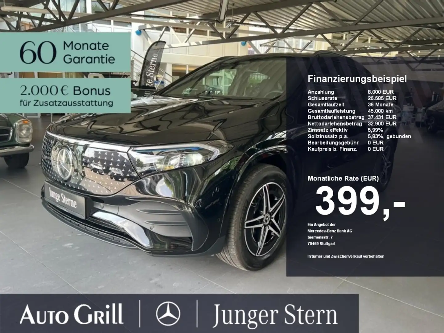 Mercedes-Benz EQA 250 AMG Night Pano Distronic Lenkhzg *mopf* Zwart - 1