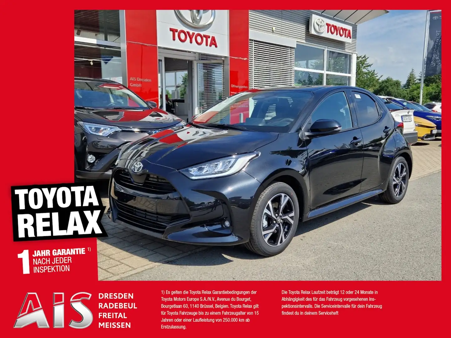 Toyota Yaris 1,5L Hybrid Teamplayer Noir - 1