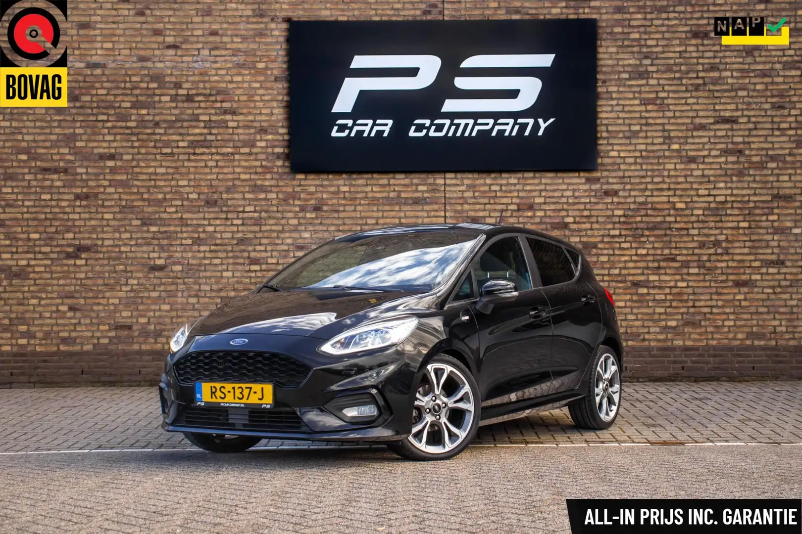 Ford Fiesta 1.0 EcoBoost ST-Line, NAP, Cruise, Carplay Noir - 1