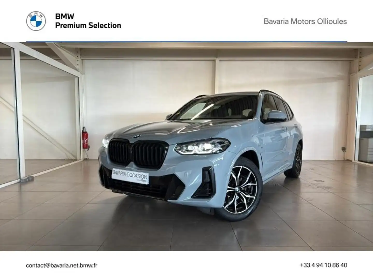 BMW X3 sDrive18d 150ch M Sport Gris - 1