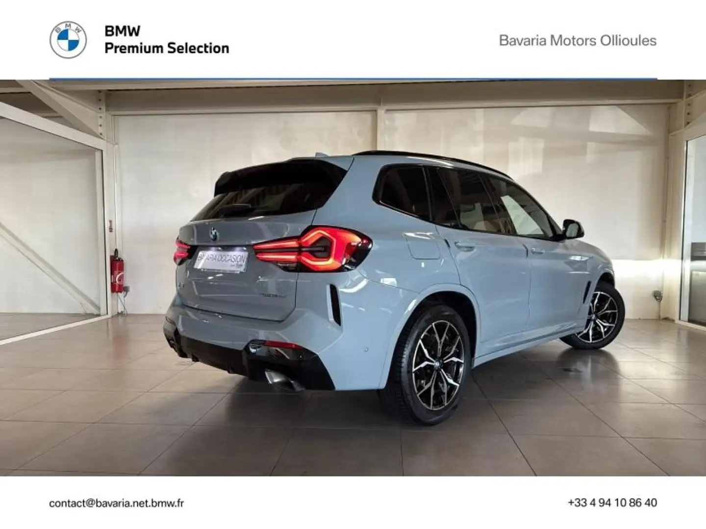 BMW X3 sDrive18d 150ch M Sport Gris - 2