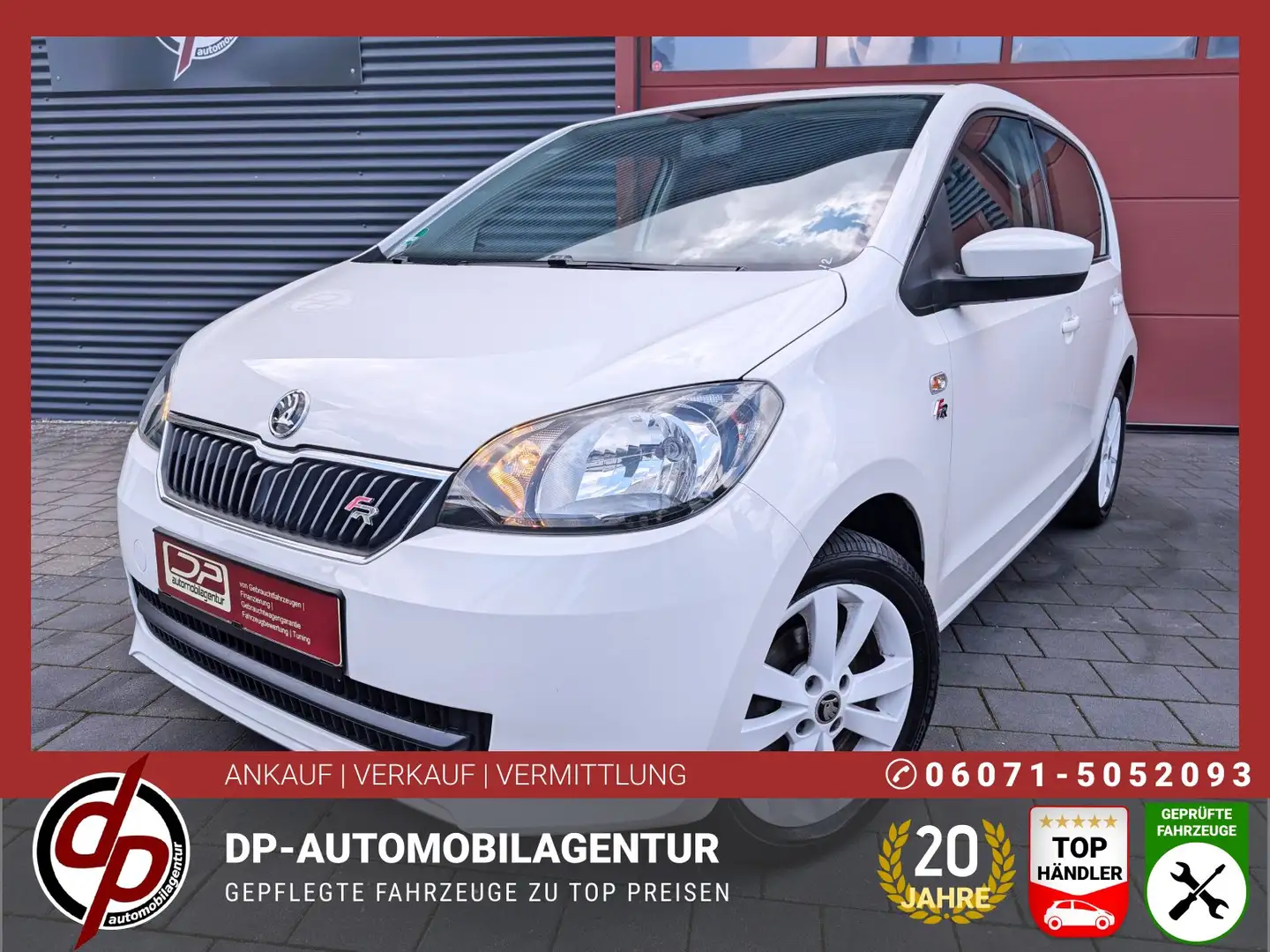 Skoda Citigo 1.0 "FR" *4-TÜRER/KLIMA/ALUFELGEN* Blanc - 1