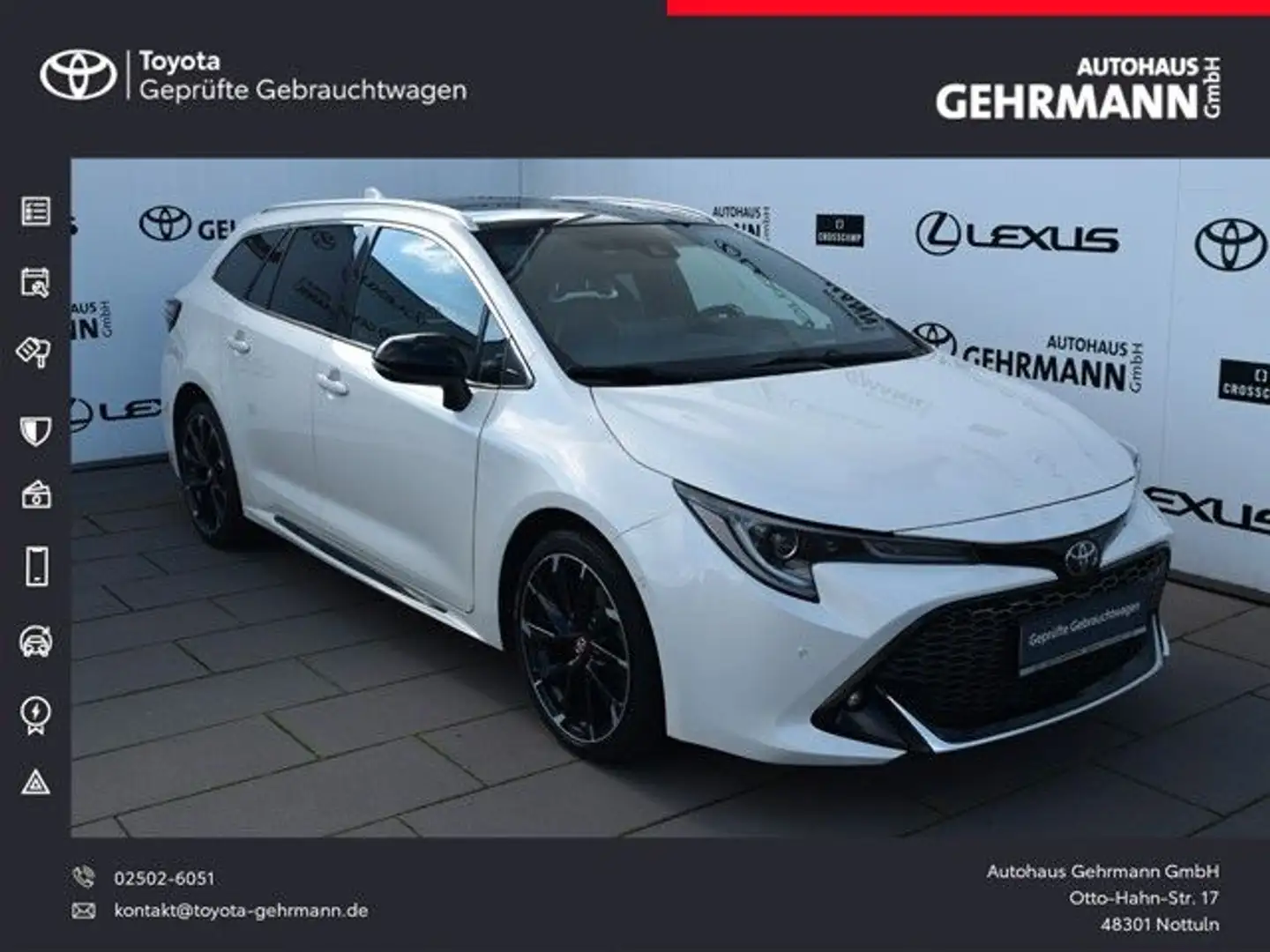 Toyota Corolla Touring Sports Hybrid GR Sport *Glasdach Weiß - 1