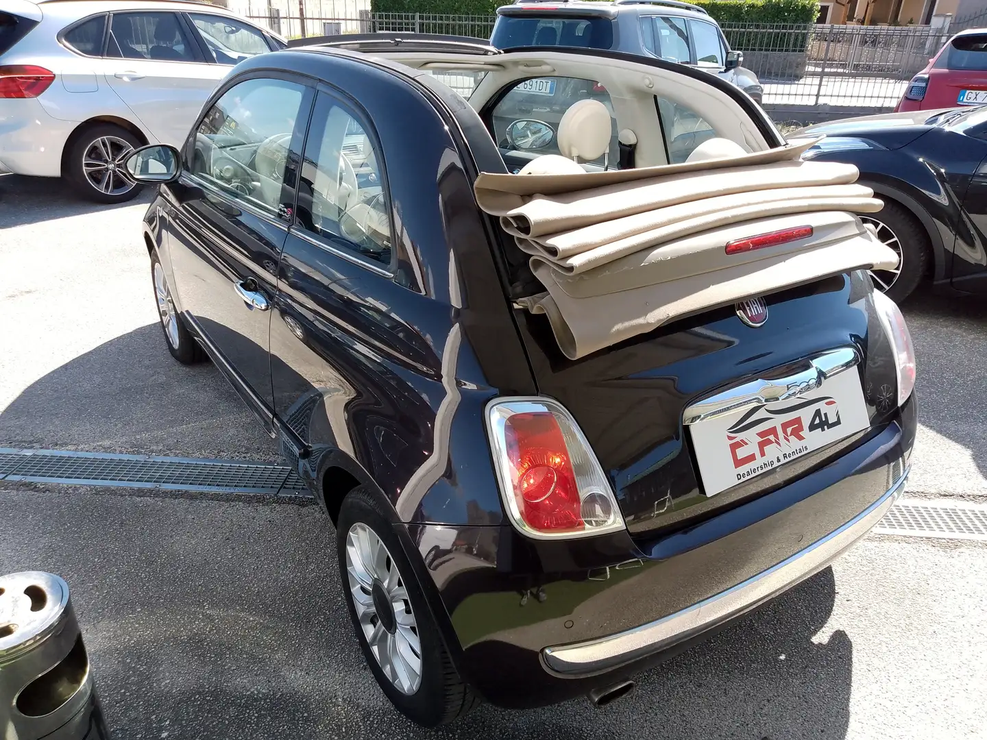 Fiat 500C 500C 0.9 t.air t. Lounge 105cv Lilla - 1