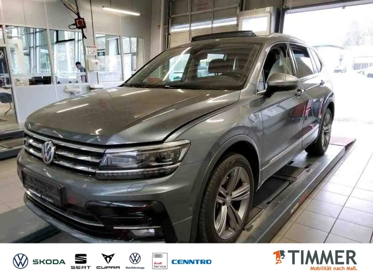 Volkswagen Tiguan Allspace 2.0 TDI DSG 4x4 R-LINE *AHK *DynAUDIO *PANO *ACC Gris - 1
