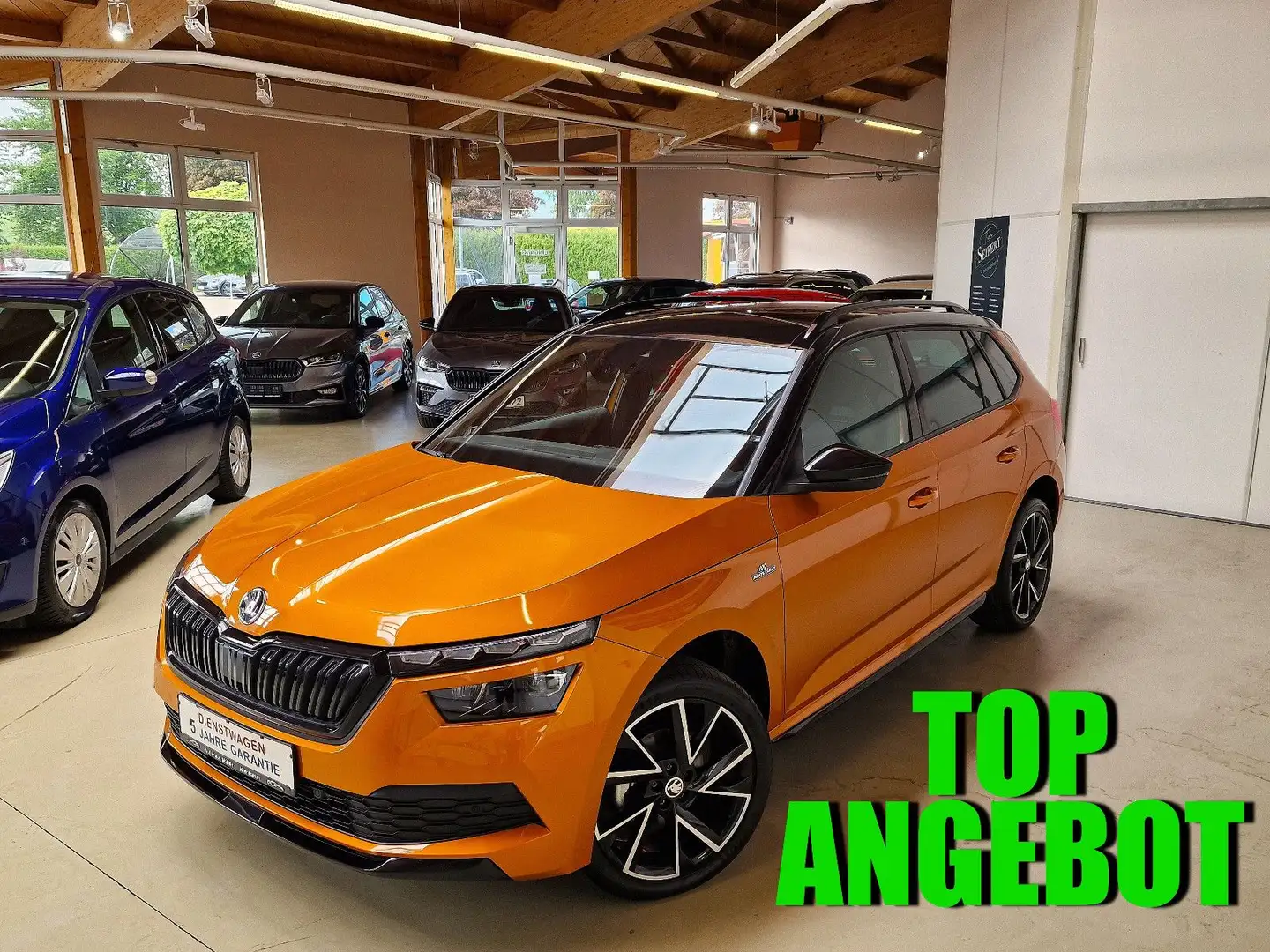 Skoda Kamiq Monte Carlo AHK 5J-GAR ACC BHFS KAMERA LED Orange - 1