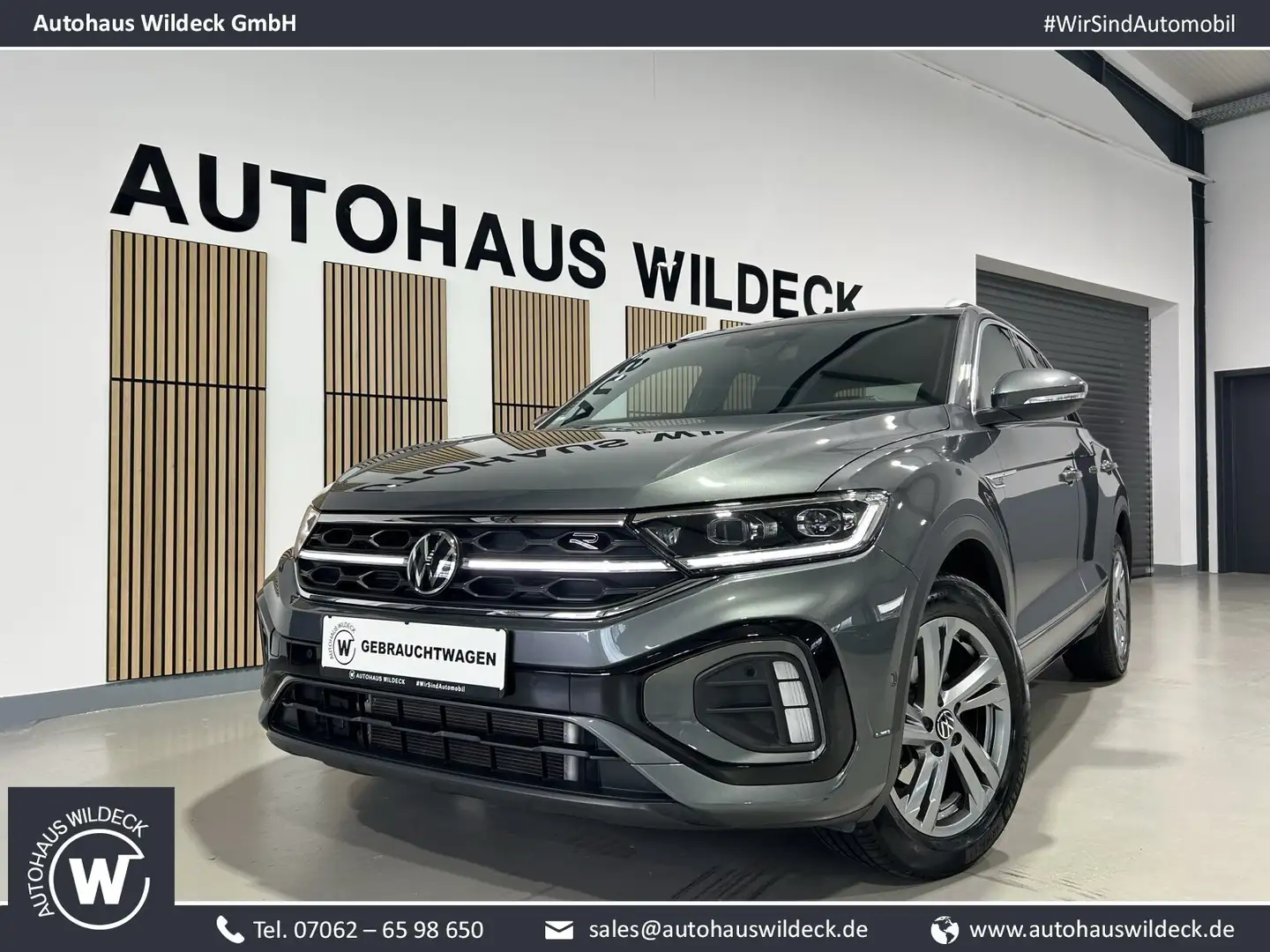 Volkswagen T-Roc T-Roc R-Line 1.5TSI DSG Navi ACC Matrix RFK Side Grey - 1