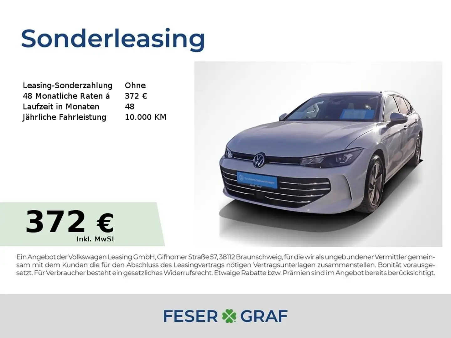 Volkswagen Passat 1.5 eTSI Business ACC AHK Navi Sitzh 360° Weiß - 1