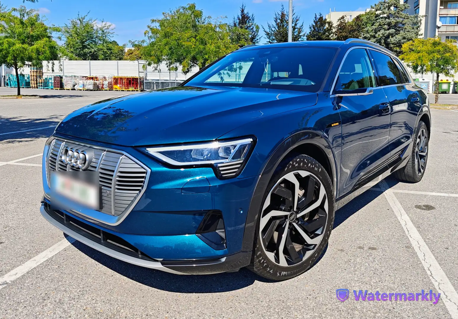 Audi e-tron 55 quattro 95kWh Advanced Line / NP 104.000,- Euro Blau - 1