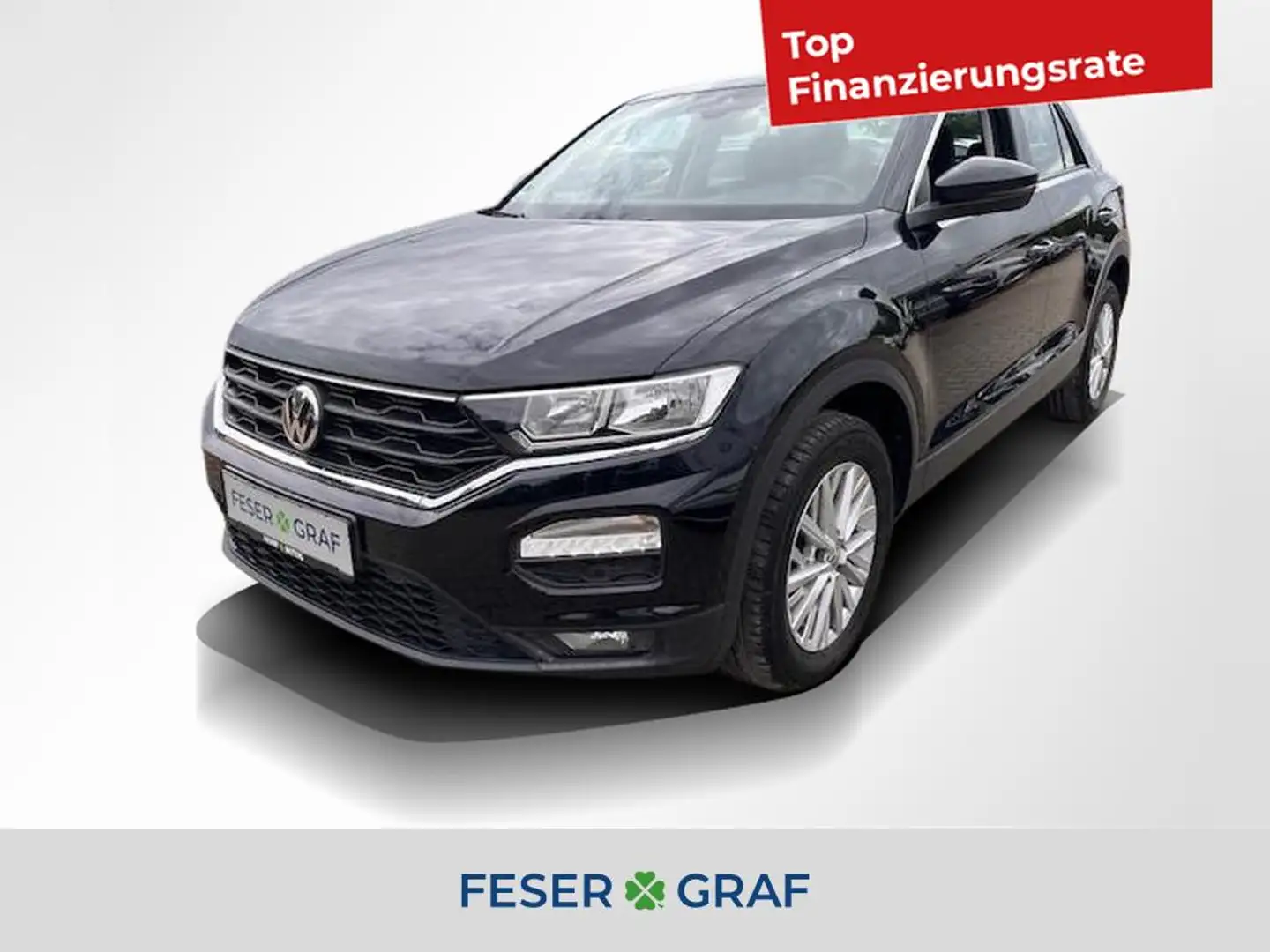 Volkswagen T-Roc 1.6 TDI NAVI/Tel/2xPDC/DAB/Sitzh/LM16" Noir - 1