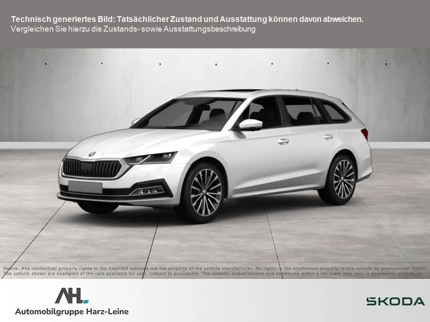 Skoda Octavia Combi Sportline 1.5 TSI e-Tec Weiß - 1