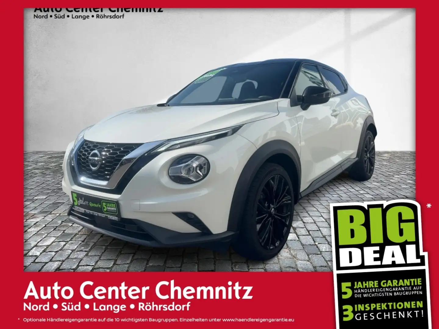 Nissan Juke DCT Enigma LED/Teilleder/Navi/AHZ/KAM/19'' Wit - 1