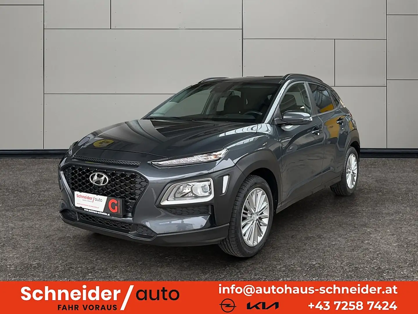 Hyundai KONA Kona 1,0 T-GDi 2WD Level 3 Plus Grau - 1