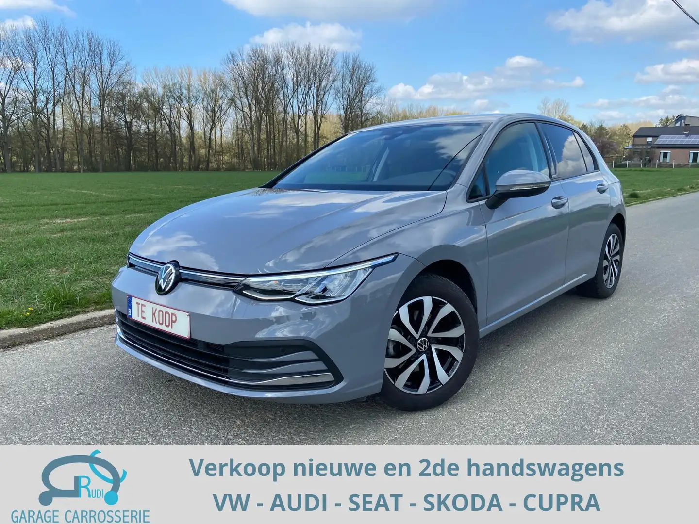 Volkswagen Golf 1.0 eTSI Active DSG*NAVI*APP*ACC*LED*… Grijs - 1