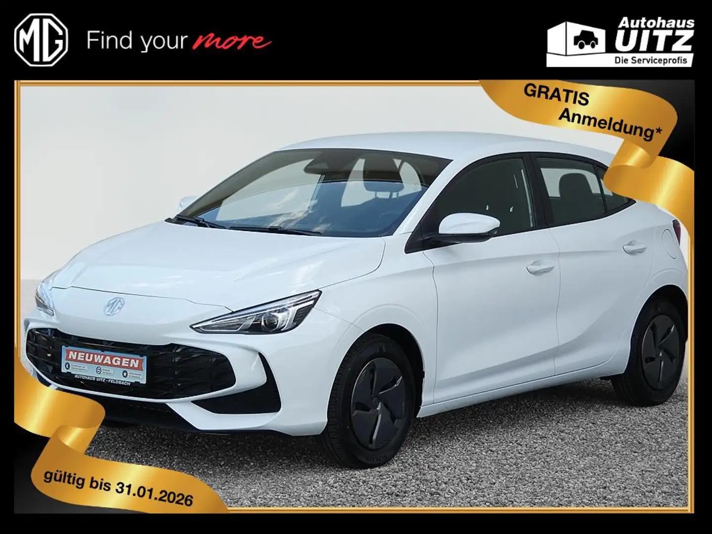 MG MG3 1,5 Select +ACC+RFK+Navi+Klima+PDC+DAB+ Weiß - 1