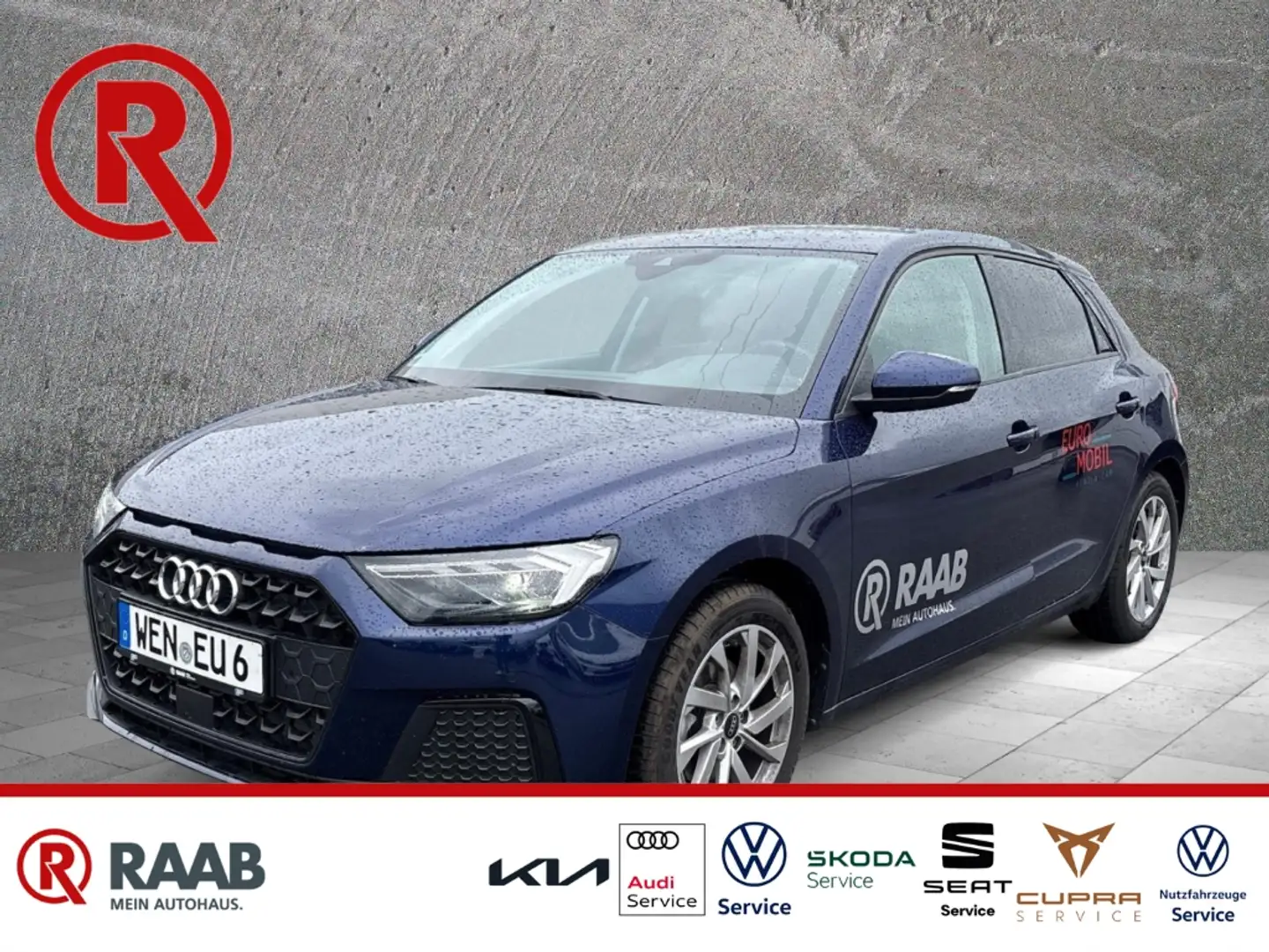 Audi A1 Sportback 30 TFSI 1.0 PDC SHZ Mehrzonenklima Sprac Blau - 1