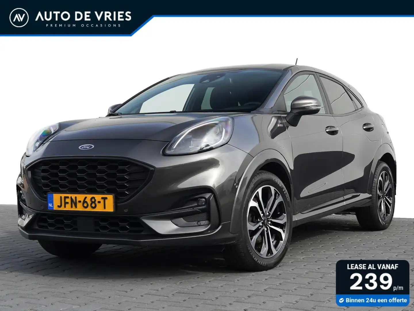 Ford Puma 1.0 EcoBoost Hybrid Automaat ST-Line | ECC | Full Gris - 1