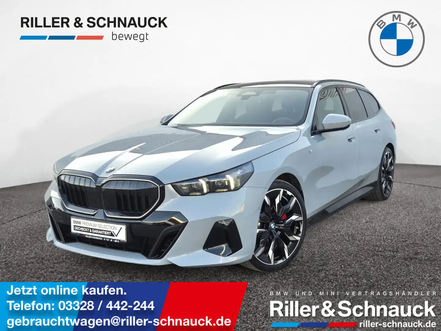 BMW 520 i Touring M Sport Pro 21 ZOLL+AHK+PANO+B&W Grau - 1