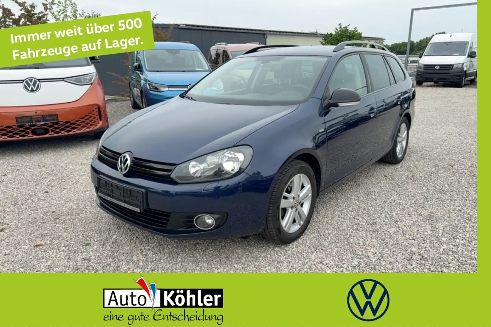 Volkswagen Golf Variant TDi Match AHK LM 2xKlima W-Paket Blau - 1