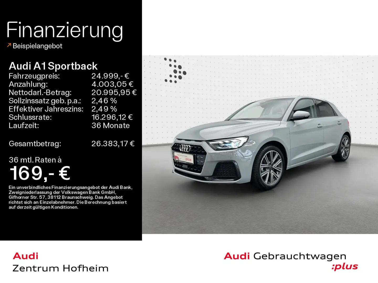 Audi A1 30 TFSI S line S tro*Sonos*LED*Virt Grau - 1