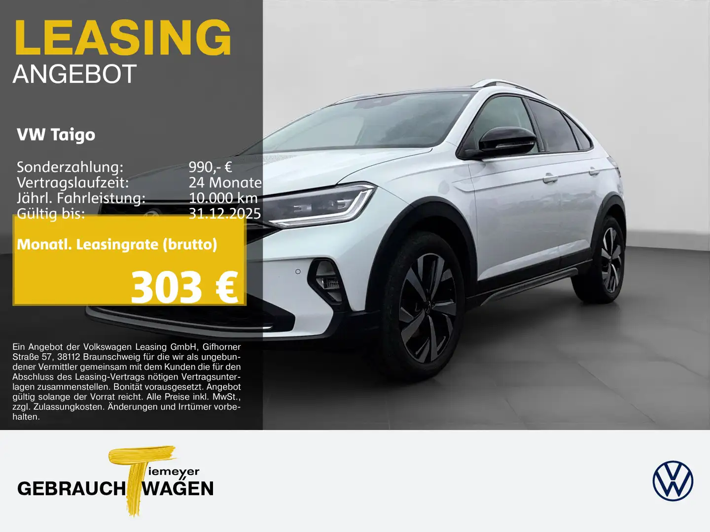 Volkswagen Taigo 1.0 TSI DSG STYLE LM17 NAVI KAMERA BEATS Weiß - 1