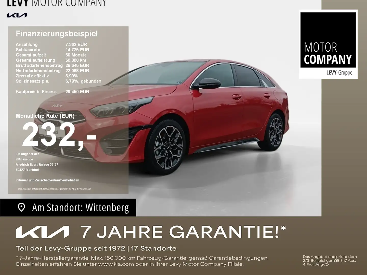 Kia ProCeed / pro_cee'd ProCeed 1.5T DCT GT-Line Einer der Letzten! Rot - 1