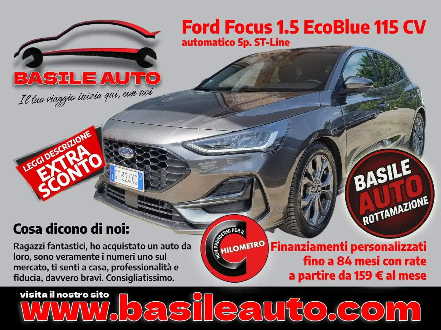Ford Focus Focus V 2022 1.5 ecoblue ST-Line 115cv auto Gris - 1