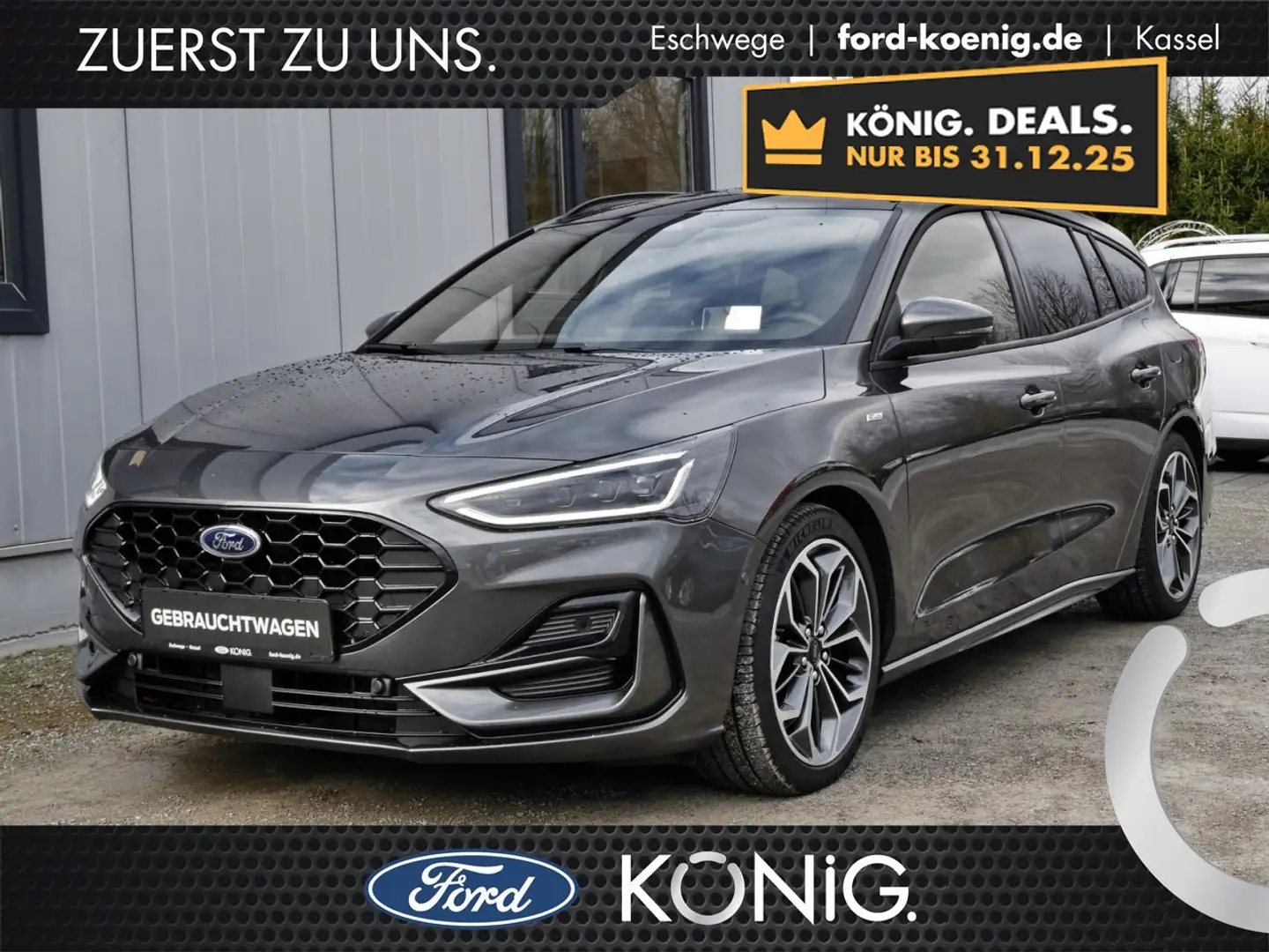 Ford Focus ST-Line X MildHybrid Leder+Matrix-LED+Pano Klima Grau - 1