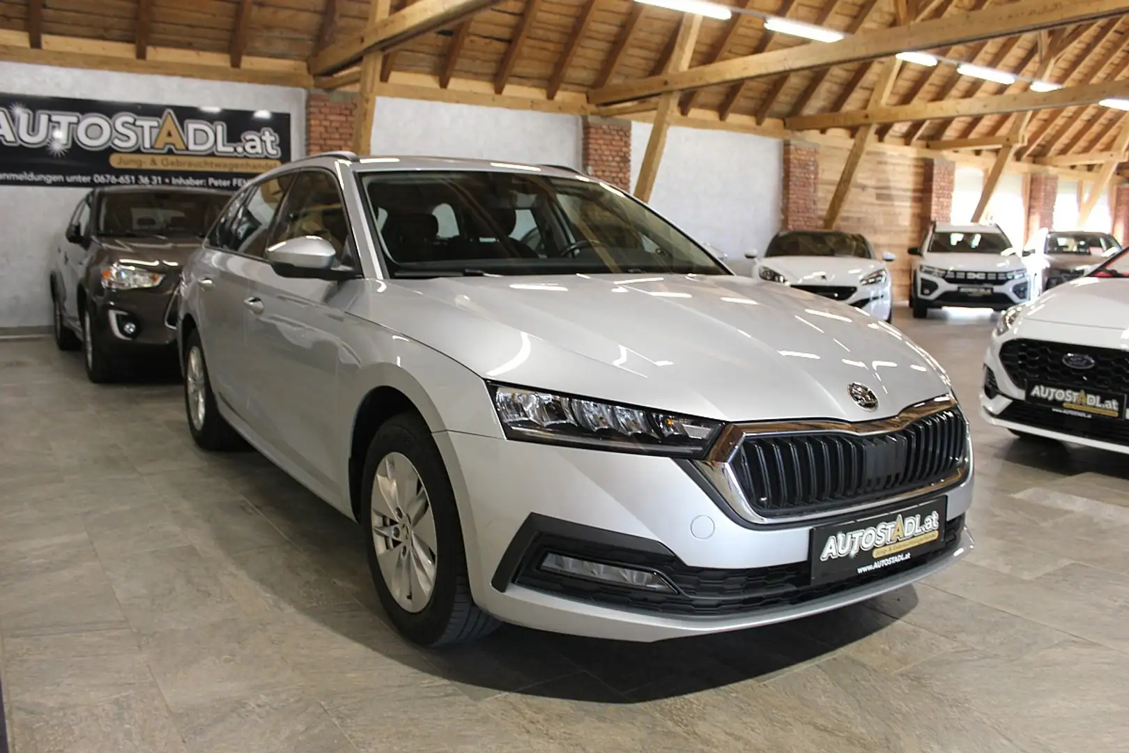 Skoda Octavia Combi 2,0 TDI 4x4 DSG/NAVI-PDC-ALU-MFL Silber - 2