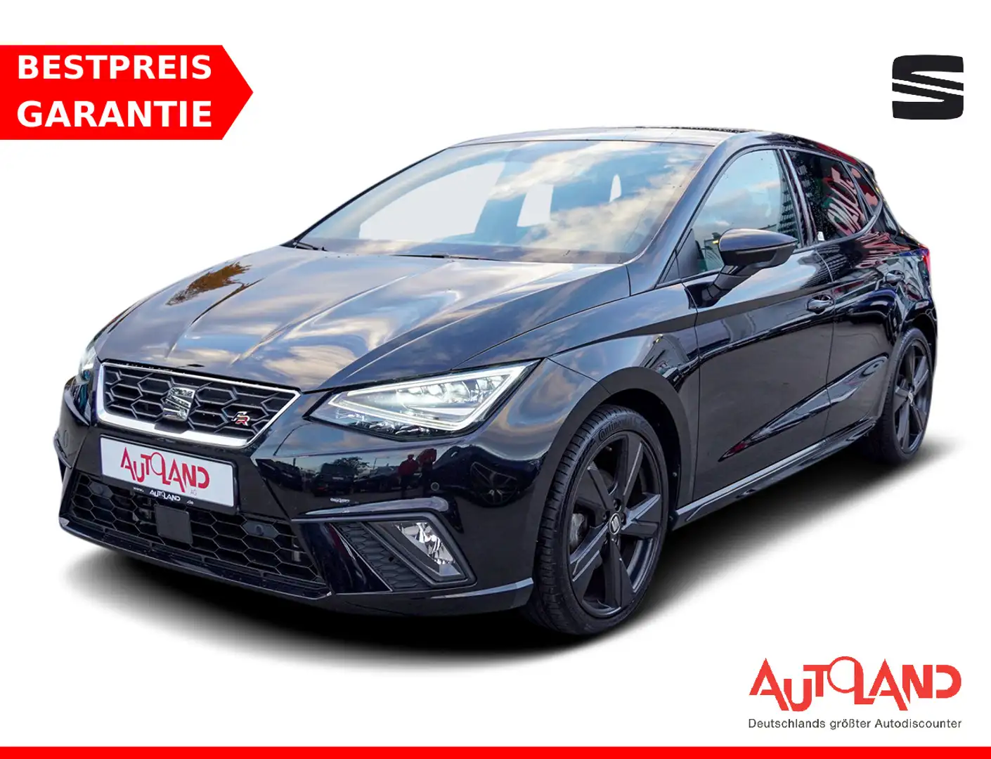 SEAT Ibiza 1.0 TSI FR Black Edition LED Navi Kamera Noir - 1