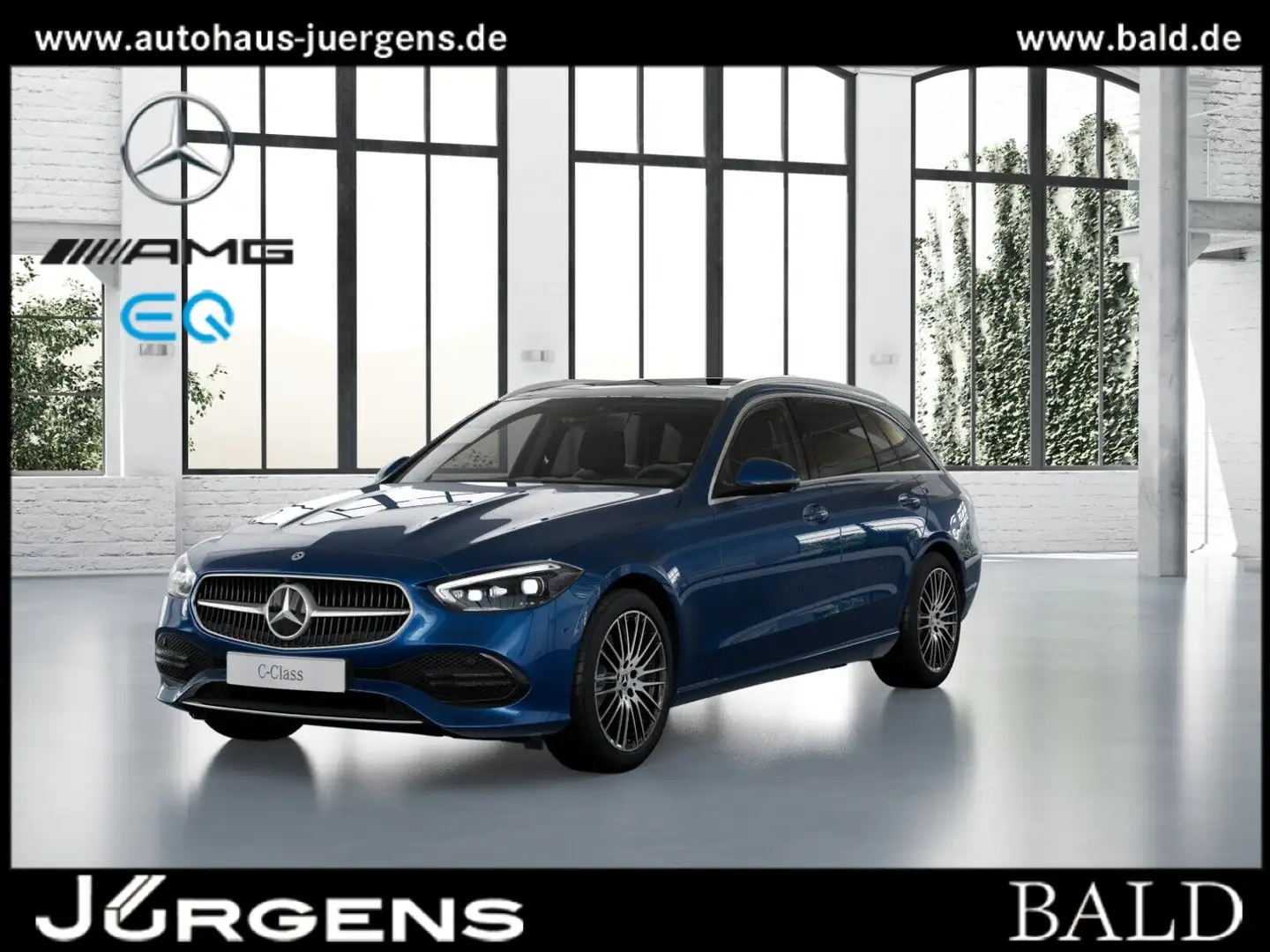 Mercedes-Benz C 200 T Avantgarde/DIGITAL/360/Pano/AHK/Distr/18 Blau - 2