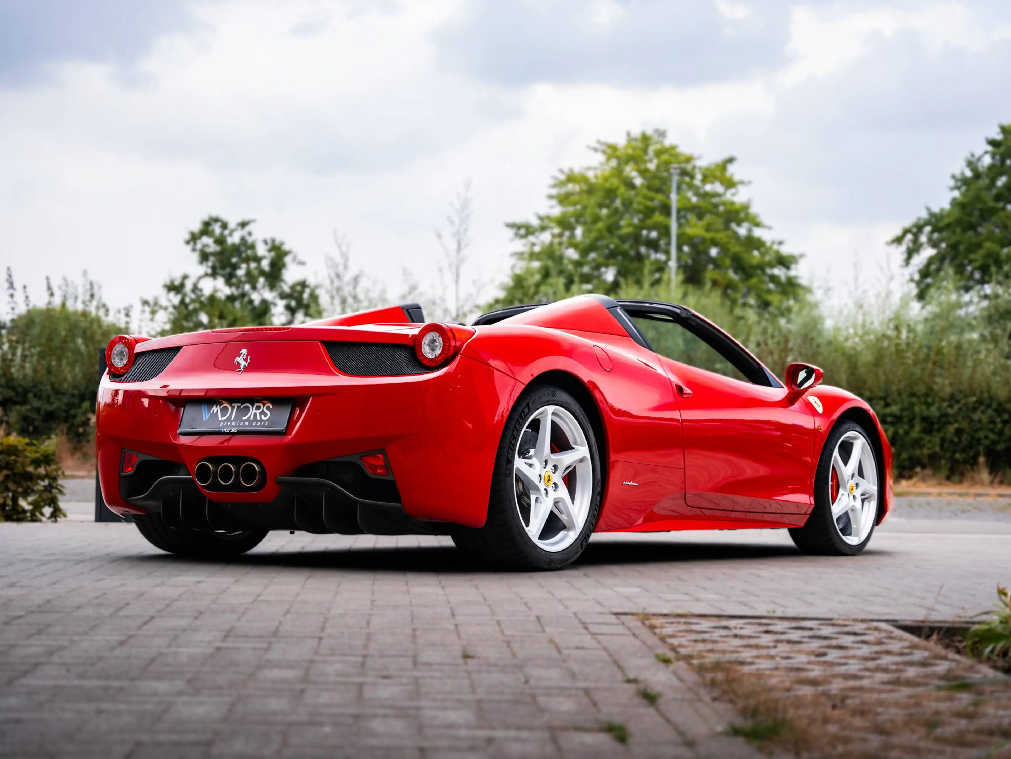 Ferrari 458 Spider 4.5i V8 - Rosso Corsa - Daytona Seats — photo 4