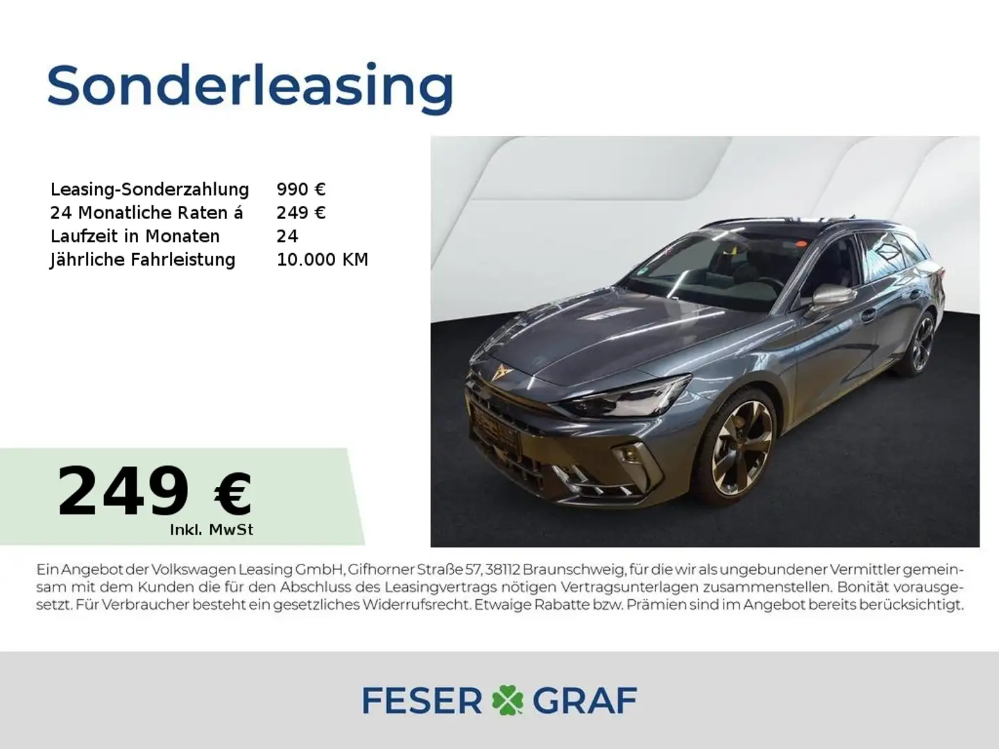 CUPRA Leon Sportstourer 1.5 eTSI DSG EDGE|INTELLIGENT|SHZ Grau - 1