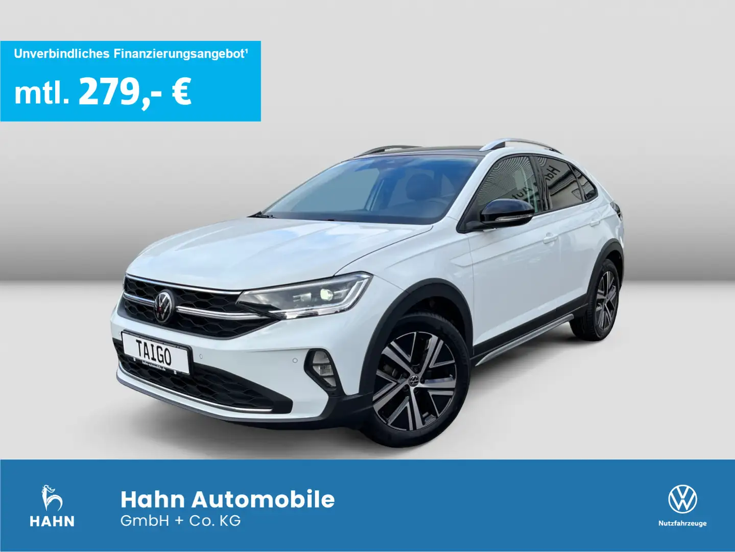 Volkswagen Taigo Style 1,0TSI DSG Navi LED ACC SHZ Climatro Weiß - 1