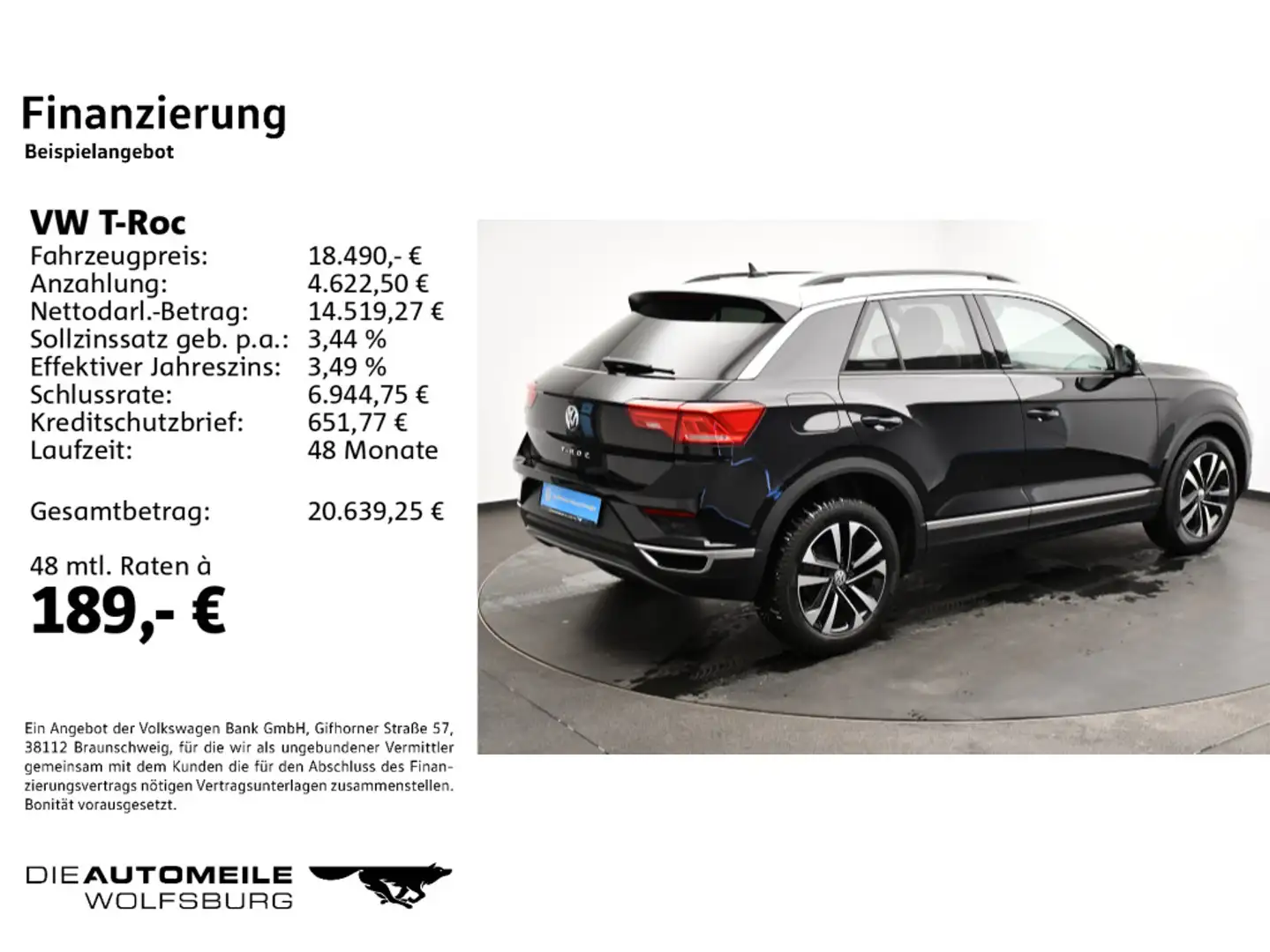 Volkswagen T-Roc 1.5 TSI IQ-Drive Pano/ACC/App-Connect Schwarz - 2