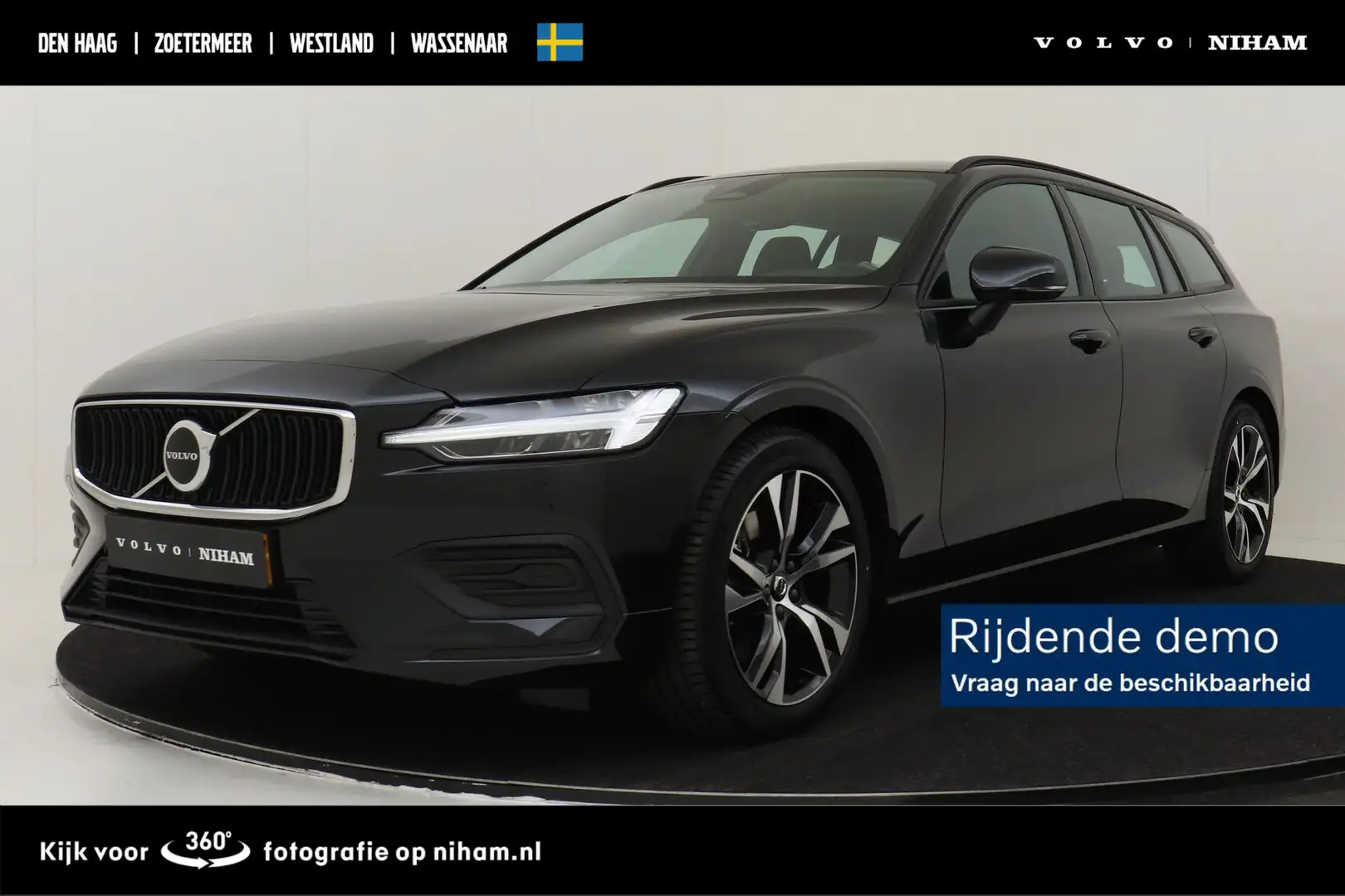 Volvo V60 B3 (M-HYBRID) ESSENTIAL EDITION -LEDER|CLIMATE|BLI Zwart - 1