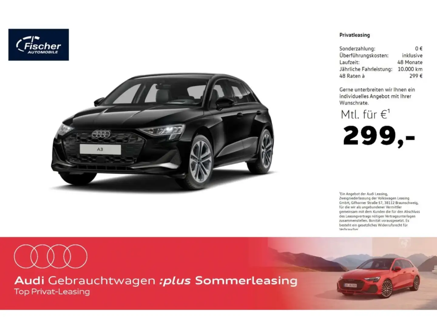 Audi A3 Sportback 35TDI advanced S-Tronic AHK/NAV/HUD Schwarz - 1