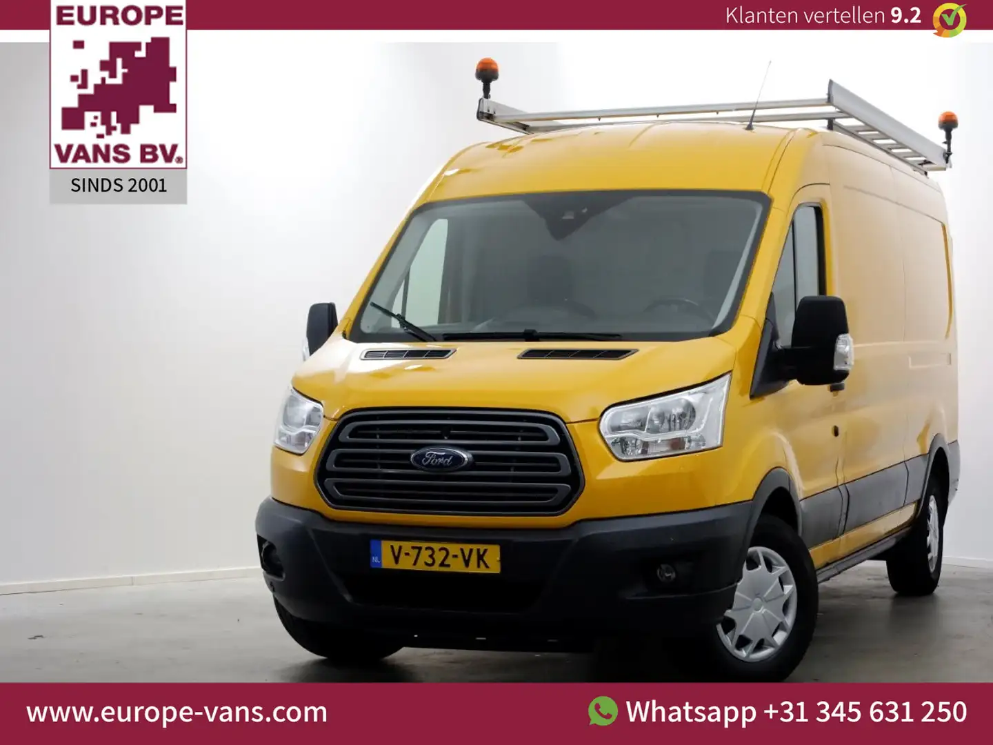 Ford Transit 350 2.0 TDCI 130pk Euro6 L3H2 Trend Airco 02-2019 Amarillo - 1