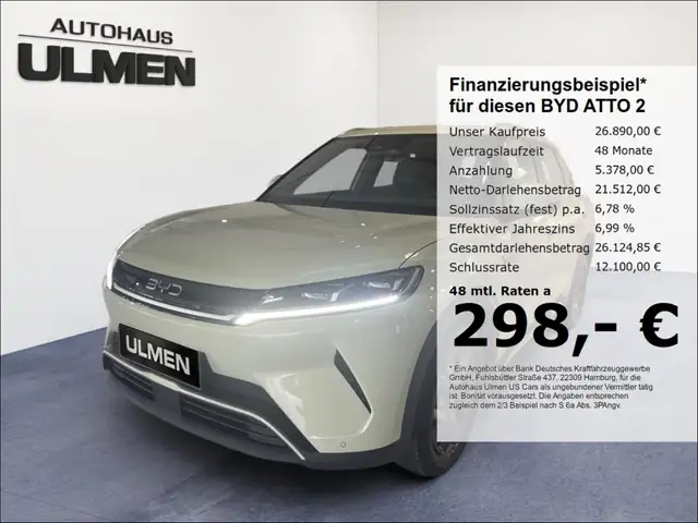 BYD Atto 2 130KW Boost Pano veganes Leder Wärmepumpe